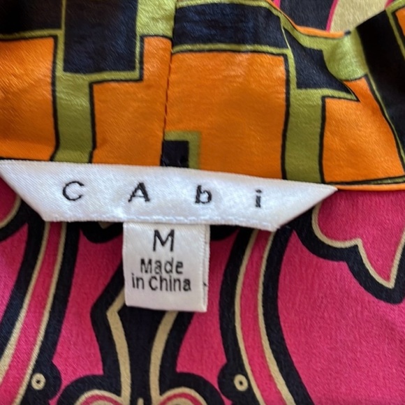 CAbi Boho Silk Chelsea Erie Tunic Top Style 223 Size Medium - Picture 6 of 9